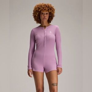 Purple Long Sleeve Jumpsuit